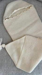 Cocon bébé (pull) - gris clair | noyer | beige