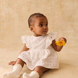 אוברול - LENALI - off white schiffli