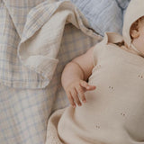 שמיכה דקה - Gingham Sky Blue