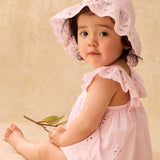 אוברול - SALOME - pink schiffli