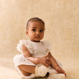 אוברול - LENALI - off white schiffli