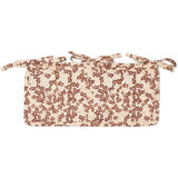 Baby bed storage pocket - WINTER LEAVES DARK RED 