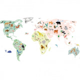 מדבקה ענקית - מפת העולם